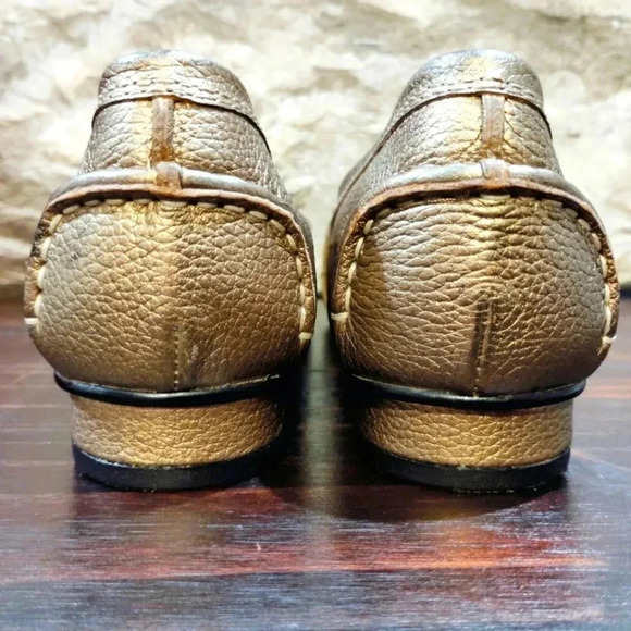 Ros Hommerson Leather Moccasins Gold Buckle Moc Loafer Slip-on Shoes 8.5 - Picture 12 of 12
